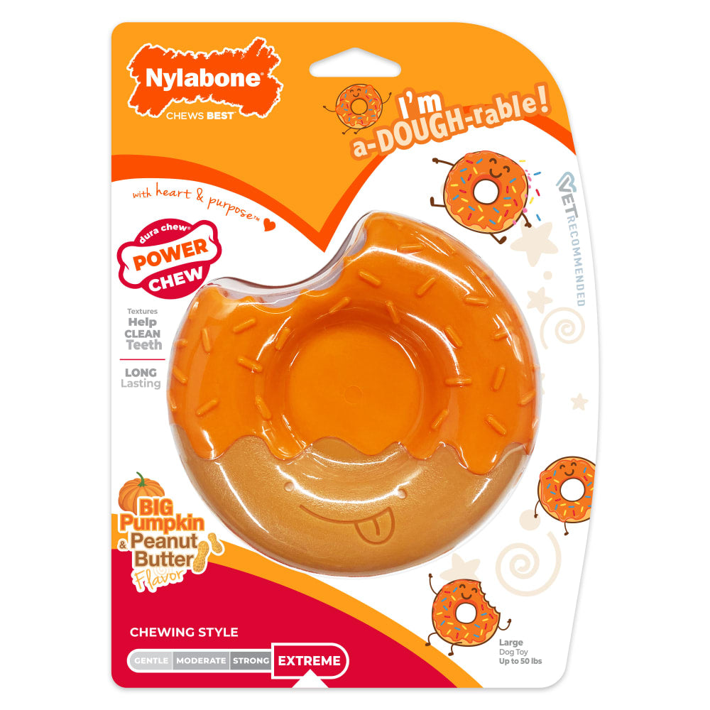 Nylabone Power Chew Donut – für starke & extreme Kauer (M & L)