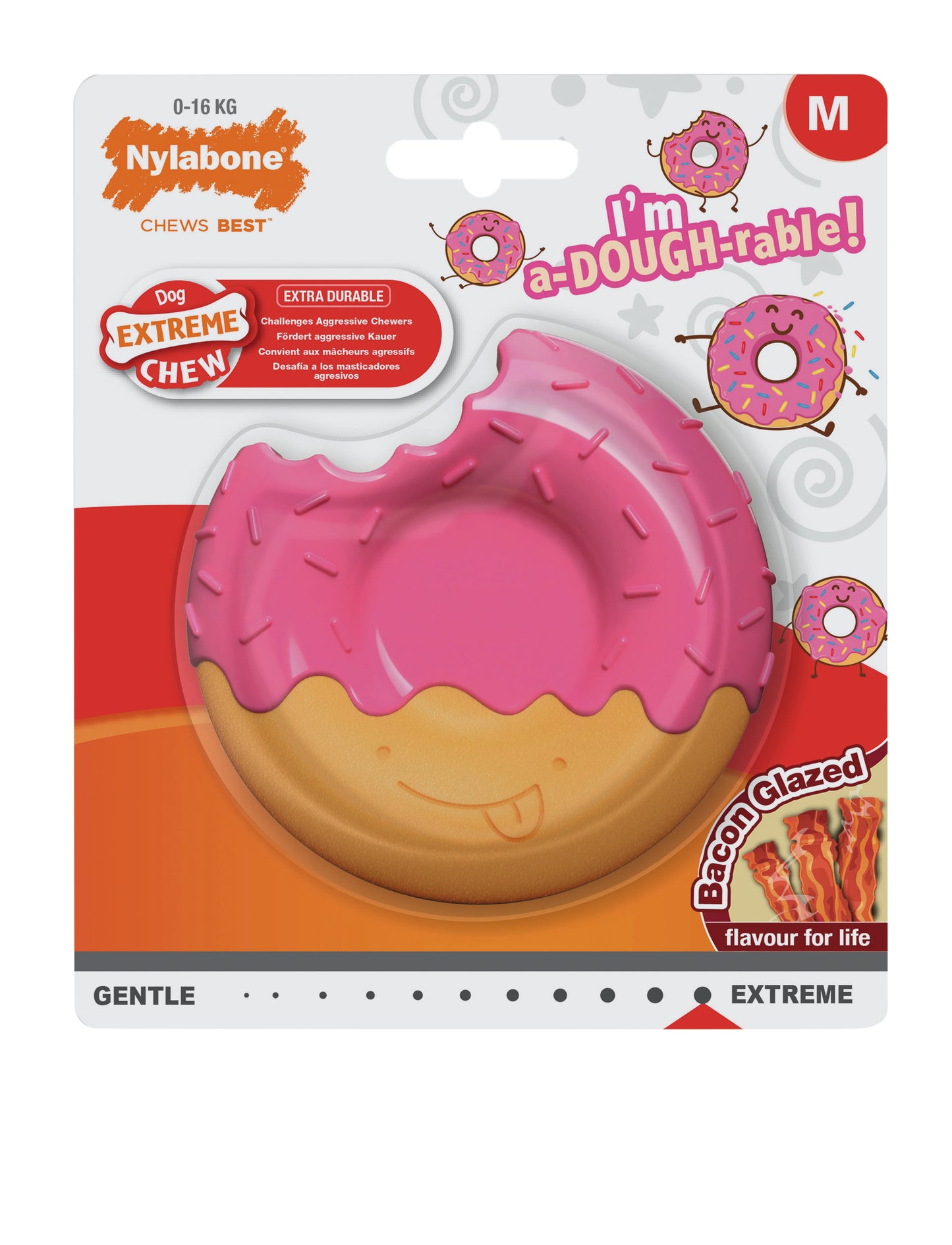Nylabone Power Chew Donut – für starke & extreme Kauer (M & L)