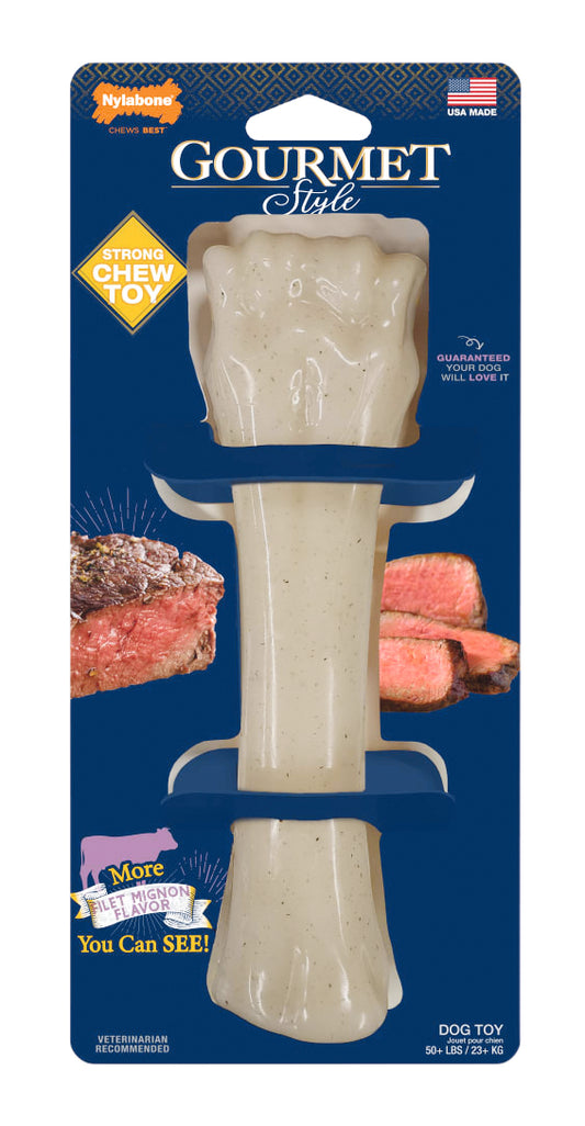 Nylabone Gourmet Style Strong Chew Bone Filet Mignon XL