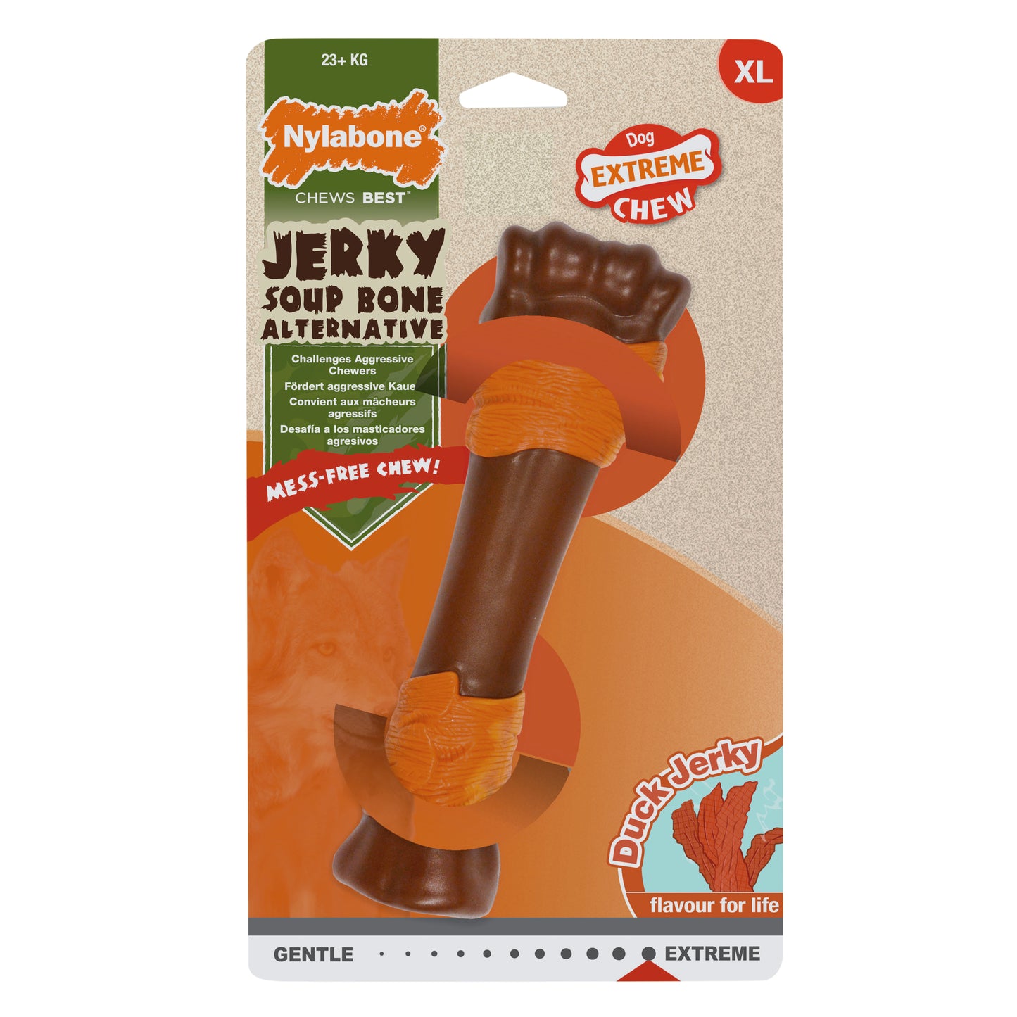 Nylabone Power Chew Souper Bone – Duck Jerky (XL)