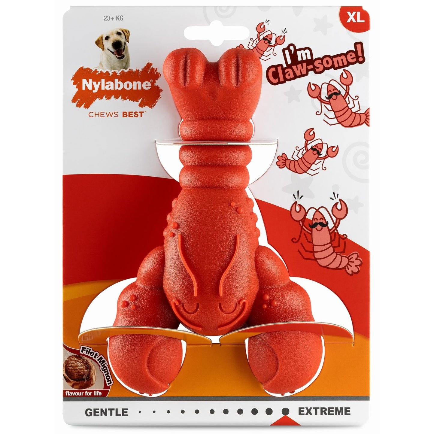 Nylabone Power Chew Lobster – für extreme Kauer (S & XL)