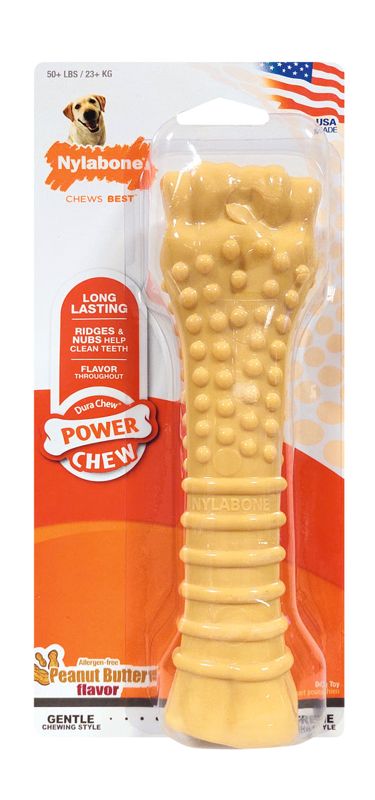 Nylabone Dura Chew Peanut Butter XL – Kauspielzeug für große & starke Kauer