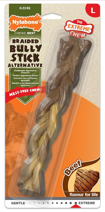 Nylabone Braided Bully Stick Alternative (L)